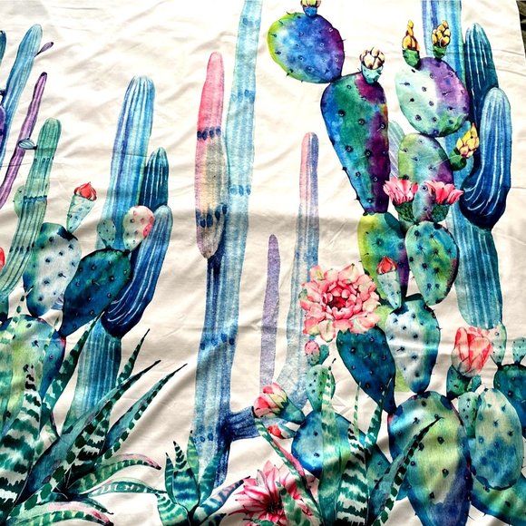 Tapestry Wall Art Floral Botanical Succulents Cactus Decorative Home Decor 60X78 - Picture 2 of 15